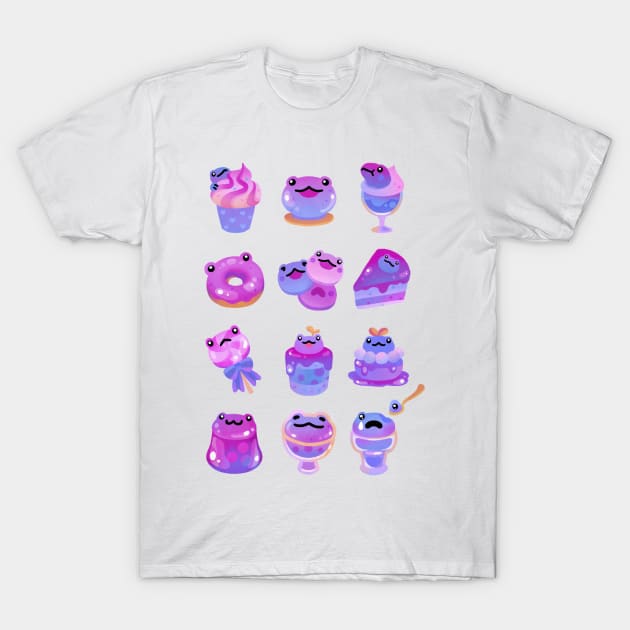 Blueberry frog T-Shirt by pikaole